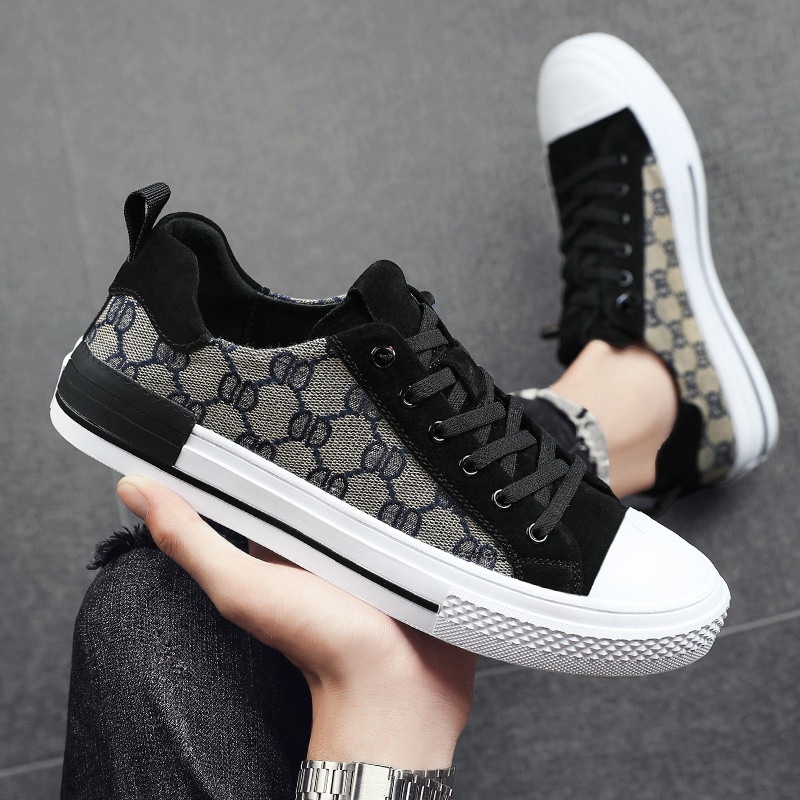 Moodsad Retro meeste lõuendist kingad Kerged trendikad vabaajajalatsid Meeste tasapinnalised tossud Mugavus Disainer Loafers Meeste vulkaniseeritud kingad