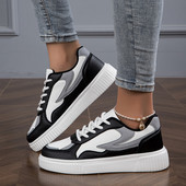 Sieviešu kedas Metāla krāsa Ikdienas vulkanizēti sporta apavi Modes balti apavi sievietēm Plakanie apavi Vasaras elpojoši apavi sievietēm