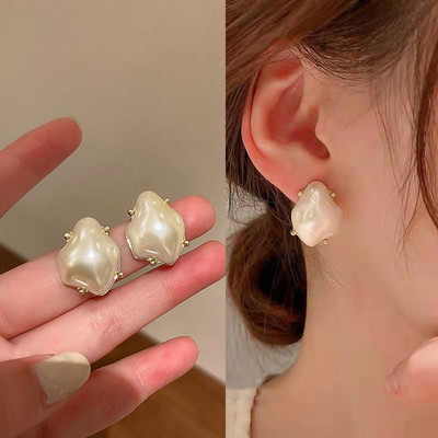 Suurepärased südamekujulised kõrvarõngad naistele, säravad CZ tsirkoonist õõnsa disainiga suured pulmakõrvarõngad, tüdrukute temperamendiga ehted