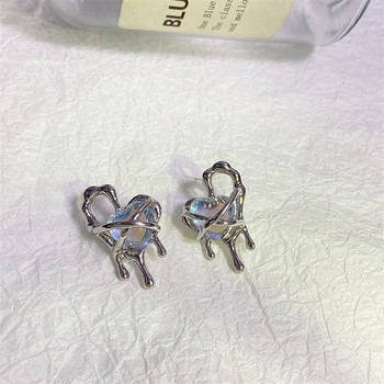 Korea Exquisite Moon Long Tassel Butterfly Earrings Women Sparkling Crystal Fashion Planet Drop Earrings Girl Party Jewelry