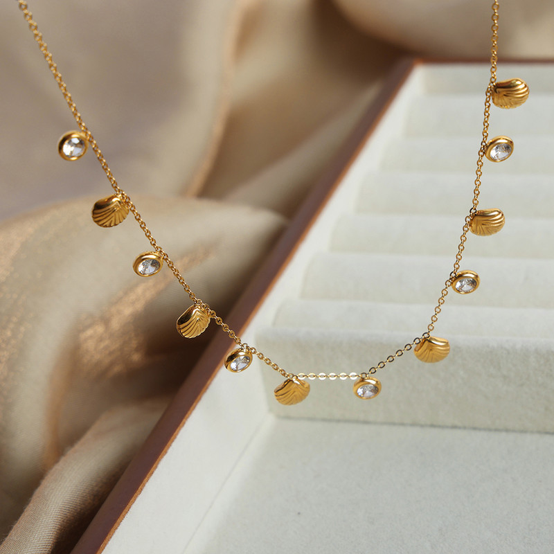 Spalvingi cirkonio kvadratiniai pakabukai, karoliai iš nerūdijančio plieno, geometriniai „Choker“ papuošalai vakarėliui skirtos dovanos mergaitėms