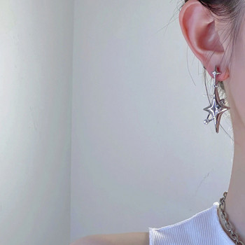 Корейска мода Y2K Star Drop Earrings Hot Girl Harajuku Creative Planet Pearl Crystal Stars Earring for Women Punk Jewelry