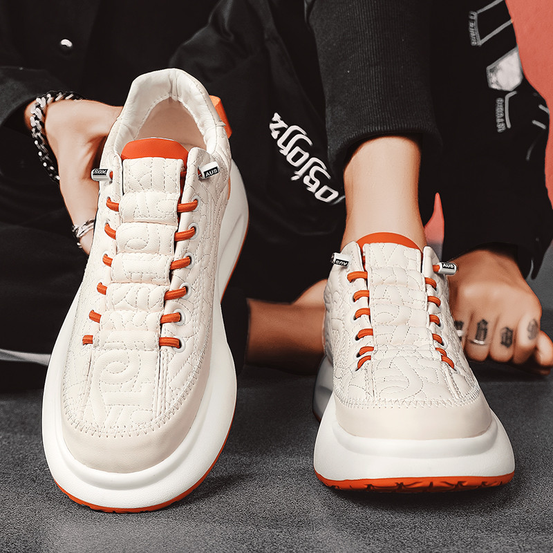 Meeste Vulkaniseeritud tossud Kingad Tennis Sport PU Slip-On Mix Värv Talvine karusnahk Rula Jalutusjalatsid Vabaajajalats meestele