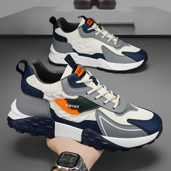 2024 Есенни мъжки обувки Дебела подметка Дизайнерски спортни вулканизирани обувки Дишащи мъжки ежедневни обувки Обувки за ходене Zapatillas Hombre
