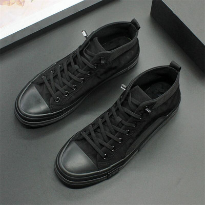 2023. aasta sügis, uus elastne riba hingavast riidest kingad Meeste lamedad vabaajajalatsid, pehme tallaga vulkaniseeritud meeste kingad