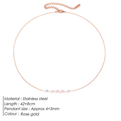 eManco Hot Simple 5 Create Pearls Choker Kaklarotas Kāzu Līgavas Rotaslietas Sieviešu zelta Krāsa Kaklarota Sieviešu Ballīte Dāvana