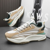 2024 Νέα Ανδρικά Casual Αθλητικά Παπούτσια Μόδα με αναπνεύσιμο διχτυωτό τένις Αθλητικά παπούτσια τρεξίματος Βουλκανιζέ Παπούτσια άνετα Παπούτσια με χοντρή σόλα