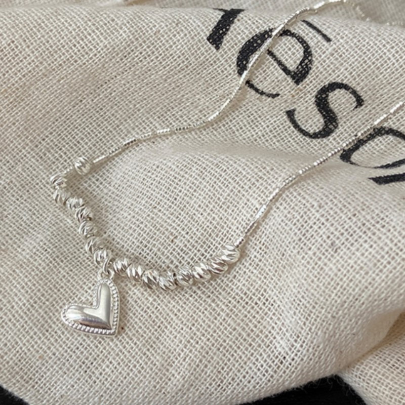 ANENJERY Ogrlica s lančićima u obliku srca ljubavi i lančića za žene, novi trend 2023., lanac za ključnu kost, šarm, ogrlica, nakit, darovi