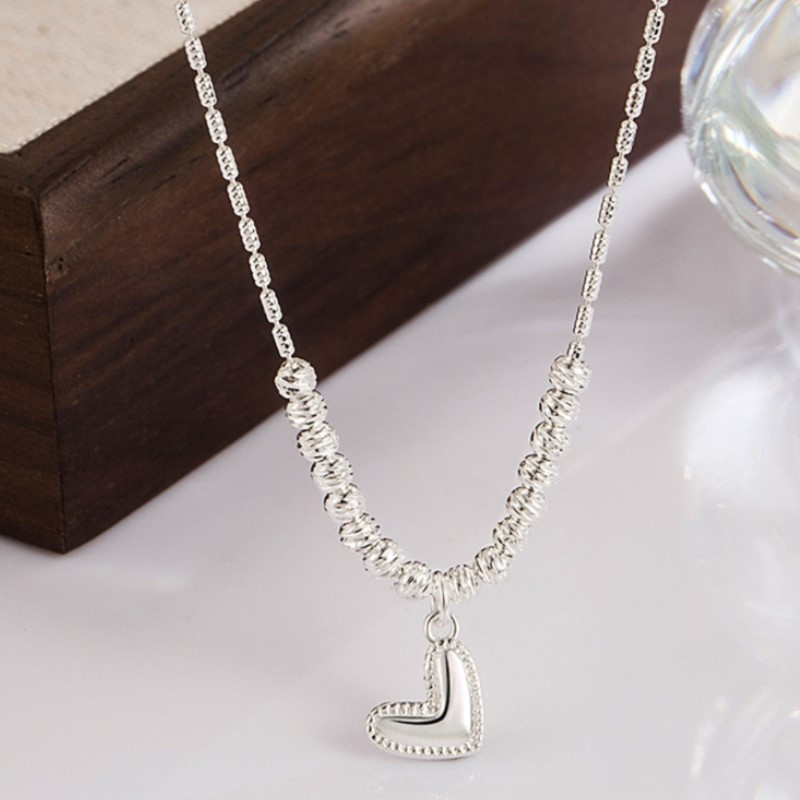 ANENJERY Ogrlica s lančićima u obliku srca ljubavi i lančića za žene, novi trend 2023., lanac za ključnu kost, šarm, ogrlica, nakit, darovi