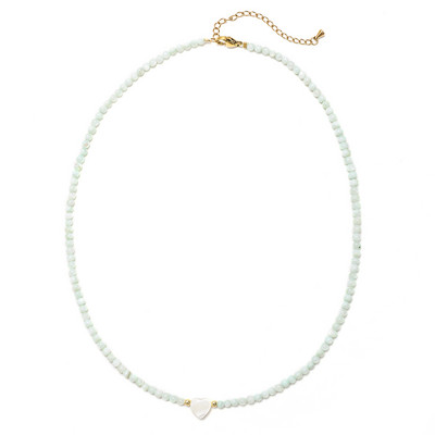 ZMZY Unikaalne Korea stiilis Tüdrukute Roosa Shell Choker Väike helmestega kett Natural Shell Südame ripats Kaelakee Ehted