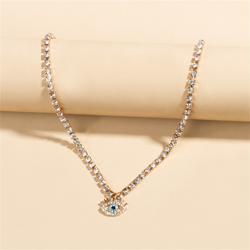 LXY-W Boho modes zelta plāksnīšu vienkārša kristāla ķēdes piekarināma kaklarota sievietēm Vintage sieviešu kaklasiksnas rotaslietas dāvanu vairumtirdzniecība