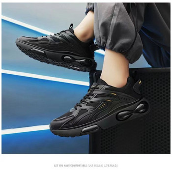 Παπούτσια για άντρες Πλατφόρμα Man Sneaker Φθινοπωρινό αναπνεύσιμο παπούτσι τρεξίματος Casual Shoe Mesh Παπούτσια τένις Vulcanize Shoe Zapatillas