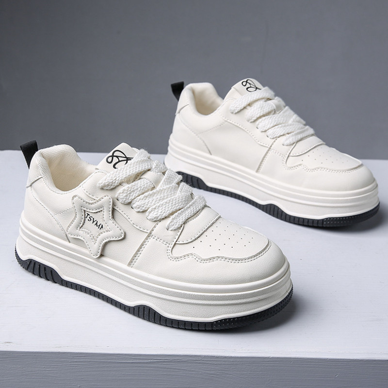 Νέα Γυναικεία Αθλητικά Παπούτσια Πλατφόρμας Lace Up Επίπεδα παπούτσια Skateboard για Γυναικεία Άνετα αθλητικά παπούτσια για τρέξιμο σε εξωτερικούς χώρους Παπούτσια για τζόκινγκ τένις