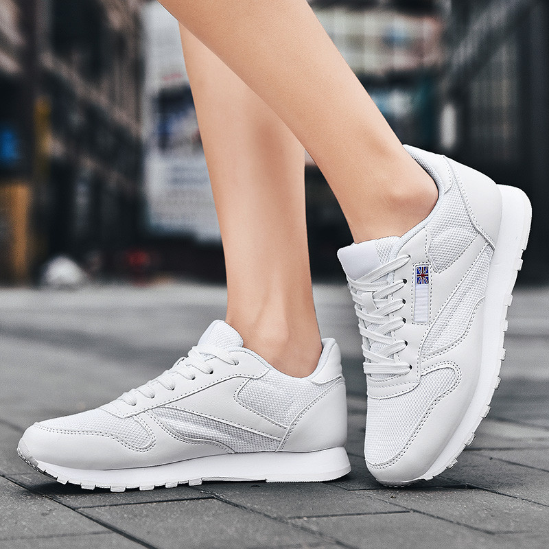 Meeste Vulcanize Kingad Mood Meeste tossud Võrgusilma valged Kingad Lac-Up Meeste kingad Kerged kõndimisjalatsid Zapatillas Hombre