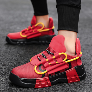 Ежедневни обувки за мъже Уличен стил Обувки за ходене Маратонки Дебело дъно Баскетболни обувки за бягане Мъжки 2023 Вулканизирани маратонки Мъжки