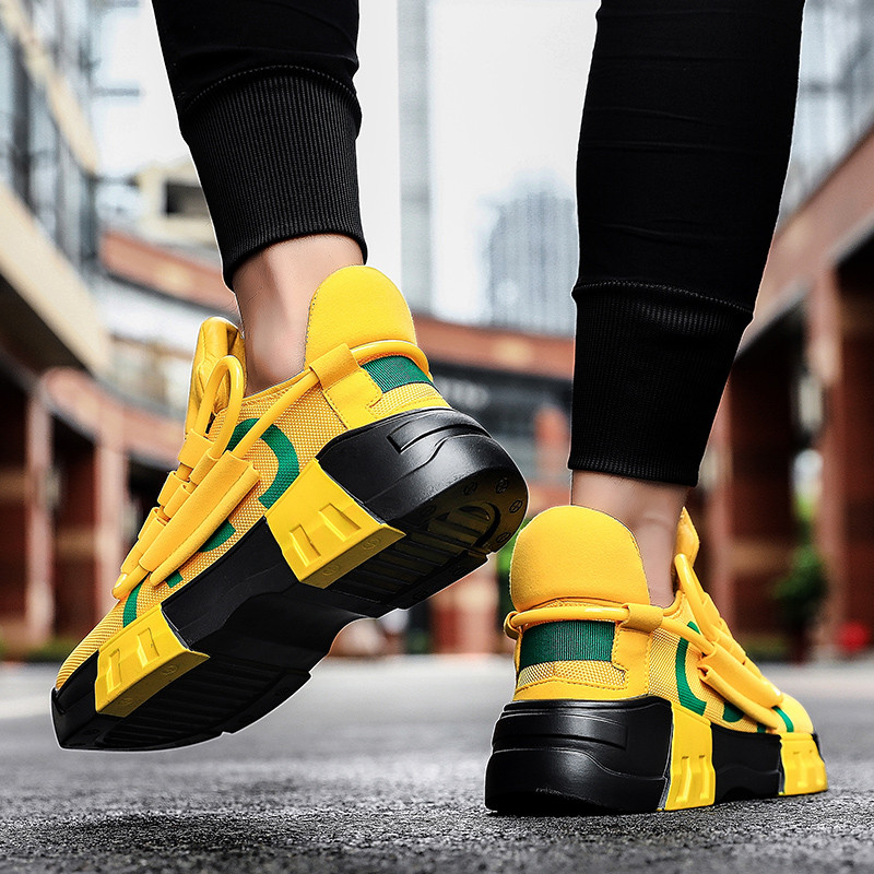 Vabaajajalatsid meestele Tänava stiilis käimisjalatsid Tossud paksu põhjaga jooksukorvpallijalatsid Meestele 2023 Vulkaniseeritud tossud meestele