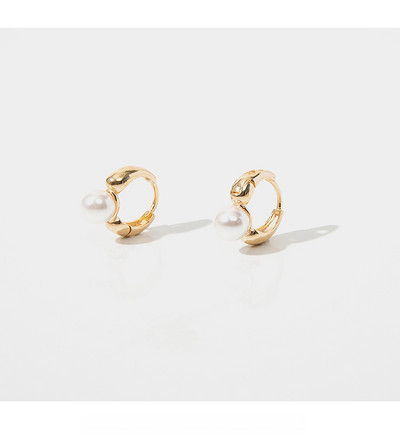 LIVVY New Trend korejiešu stila sudraba krāsas vienkāršas pērļu ausu aizdares stīpas auskari sievietēm smalkas elegances rotaslietas dāvanas