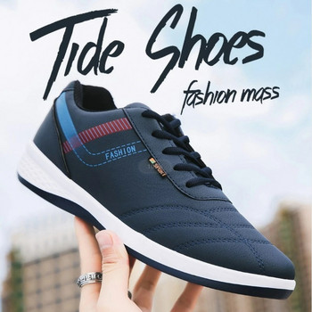 Обувки за свободното време за мъже Дишащи леки плоски летни класически мокасини с връзки Мъжки ежедневни вулканизирани обувки Обувки за тенис Мъжки маратонки