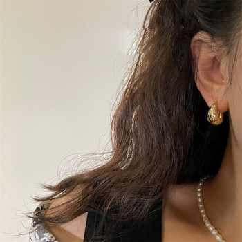Πολυτελή σκουλαρίκια από ανοξείδωτο ατσάλι Smooth Star Ζιργκόν Σκουλαρίκια για κορίτσια Metal Chunky Sun Rhinestone Ear Buckle Punk Y2K Jewelry