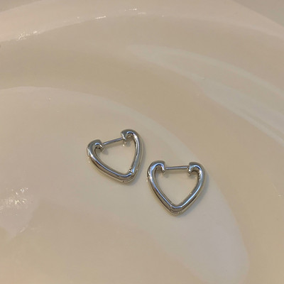 Πολυτελή σκουλαρίκια από ανοξείδωτο ατσάλι Smooth Star Ζιργκόν Σκουλαρίκια για κορίτσια Metal Chunky Sun Rhinestone Ear Buckle Punk Y2K Jewelry