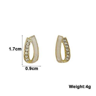 Õõneste lehtedega kõrvarõngad naistele Trendikas vintage kristallkõrvapuu nisu ainulaadne disain hõbedase kuldse värviga tüdrukute ehe kingitus