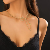 PuRui Μινιμαλιστικό Ακρυλικό Κολιέ με Χάντρες Σπόρους για Γυναικεία Χειροποίητο Ύφανση Bowknot Charm Choker Girls Party Jewelry Y2K New