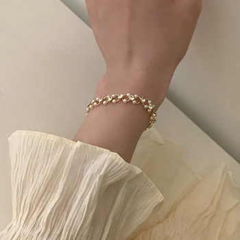 Моден уникален дизайн, елегантен и изискан двуслоен перлен любовен чокър колие Дамски бижута Сватбено парти Премиум подарък