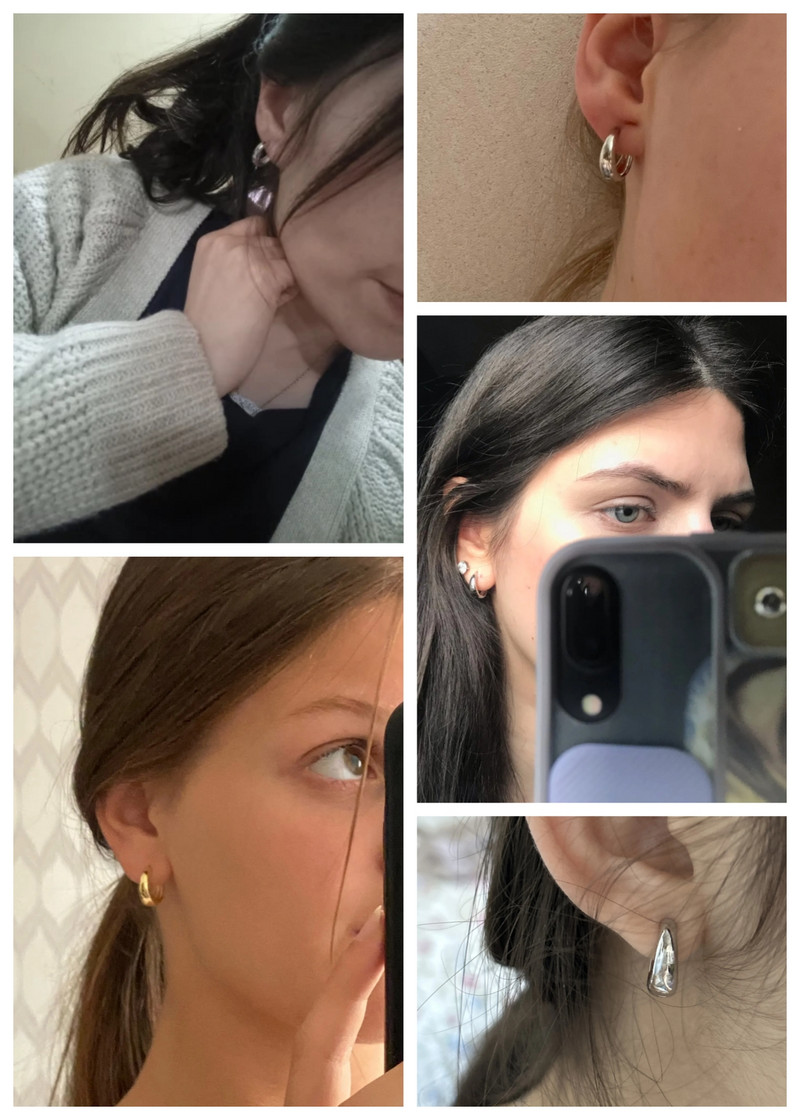 CAOSHI Male naušnice u klasičnom stilu za žene Jednostavan dizajn Izuzetan poklon mladoj djevojci Dodaci za vjenčanje Prekrasan nakit