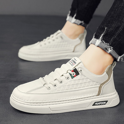 Ανδρικά δερμάτινα παπούτσια Casual Comfort Outdoor Sneaker Light Παπούτσια περπατήματος για άντρες Vulcanized Shoes Designer Loafers Zapatos Hombre