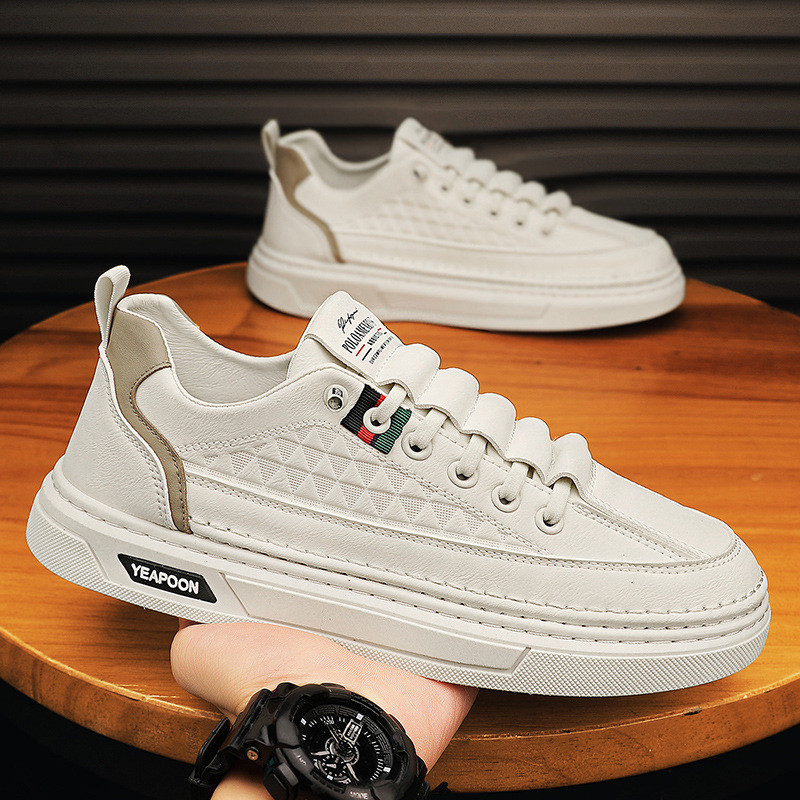 Ανδρικά δερμάτινα παπούτσια Casual Comfort Outdoor Sneaker Light Παπούτσια περπατήματος για άντρες Vulcanized Shoes Designer Loafers Zapatos Hombre