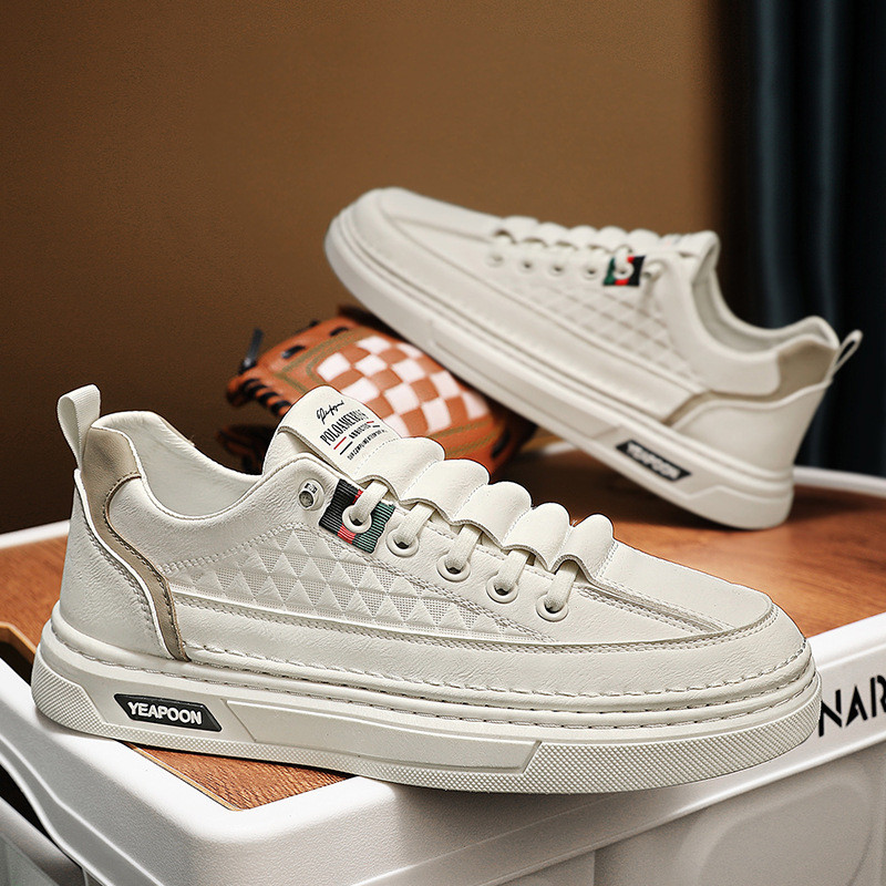 Ανδρικά δερμάτινα παπούτσια Casual Comfort Outdoor Sneaker Light Παπούτσια περπατήματος για άντρες Vulcanized Shoes Designer Loafers Zapatos Hombre