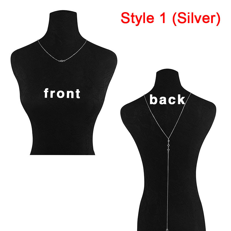 Divat aranyozott/ezüstös láncos nyaklánc hosszú gyöngyös Lariat Y nyaklánc Ajándék menyasszonyi esküvőre