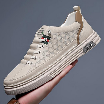 Ανδρικά δερμάτινα παπούτσια υψηλής ποιότητας Καλοκαιρινά άνετα αθλητικά παπούτσια Σχεδιαστής μόδας Ανδρικά παπούτσια Μαλακό δέρμα Ευέλικτα παπούτσια Skateboard