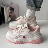 Naiste trendi mitmekülgsed tossud uus mood vabaaja spordijalatsid õpilastele paksu põhjaga libisemiskindlad mugavad jalatsid