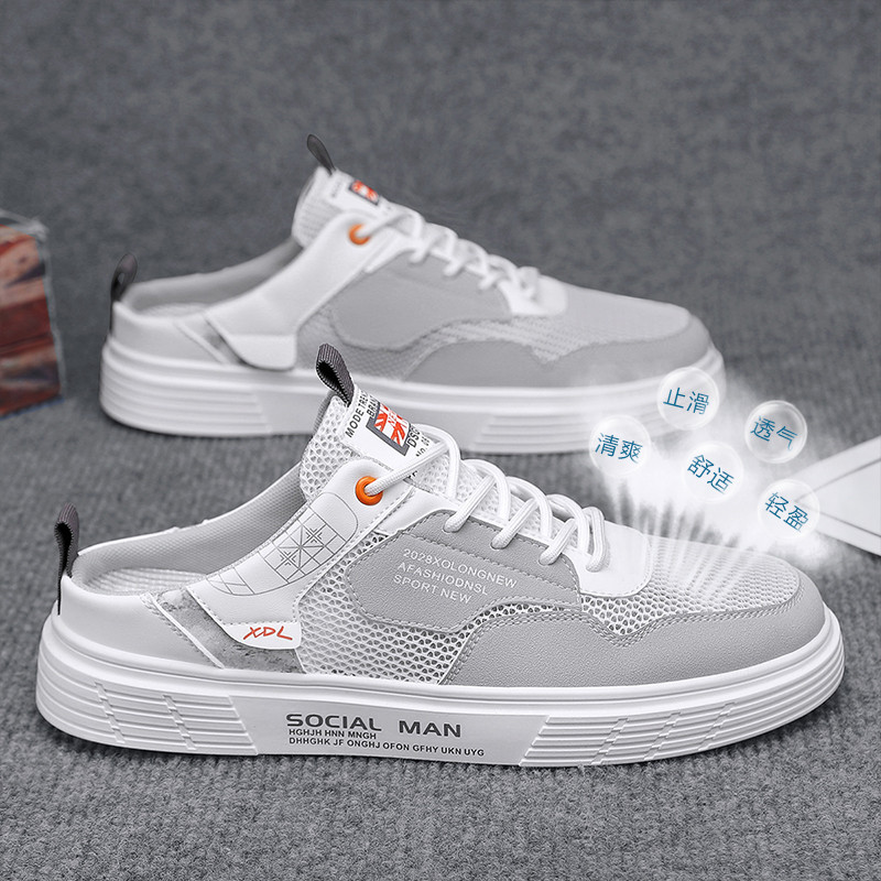 2023. gada modes ērti elpojoši sporta vīriešu apavi āra daudzpusīgi, vulkanizēti, viegli, plakani