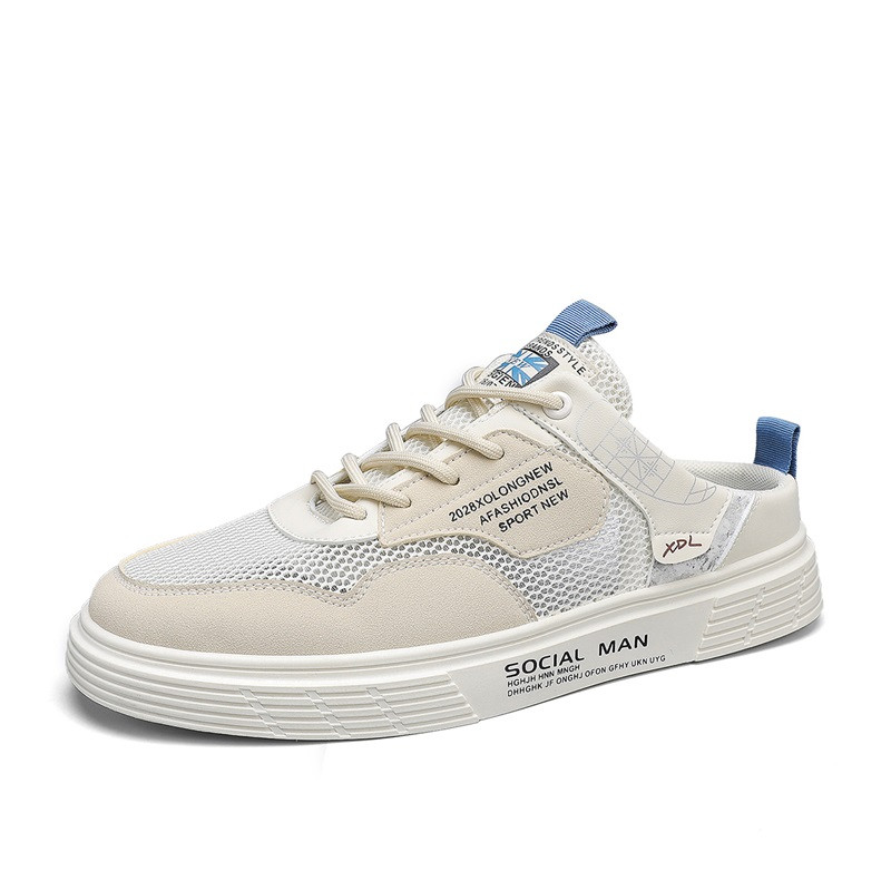 2023. gada modes ērti elpojoši sporta vīriešu apavi āra daudzpusīgi, vulkanizēti, viegli, plakani