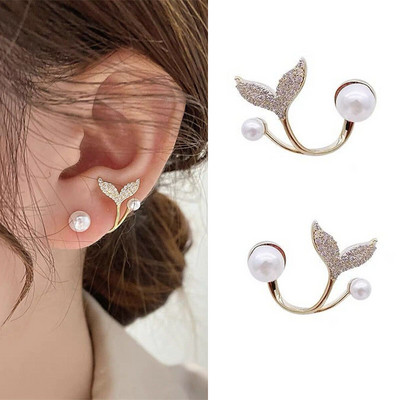 Franču gaiši grezni kristāla tulpju ziedu auskari sievietēm korejiešu cirkons, izsmalcināts auskaru ballīte Ziemassvētku rotaslietas dāvana