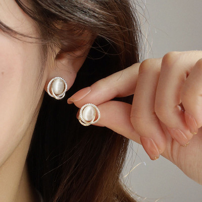 Franču gaiši grezni kristāla tulpju ziedu auskari sievietēm korejiešu cirkons, izsmalcināts auskaru ballīte Ziemassvētku rotaslietas dāvana