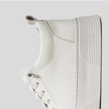 Бели маратонки за мъже Пролетна мода 2024 г. Ежедневни мъжки спортни обувки с връзки и кръгли пръсти, плоски мъжки обувки за бягане Zapatillas Deportivas Hombre