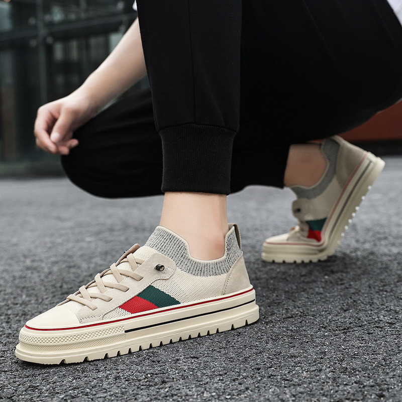 Suvised vabaajajalatsid Meeste võrgust ümmarguse peaga jalutustossud Hingavad erinevat värvi väljast kerged paksud tallad