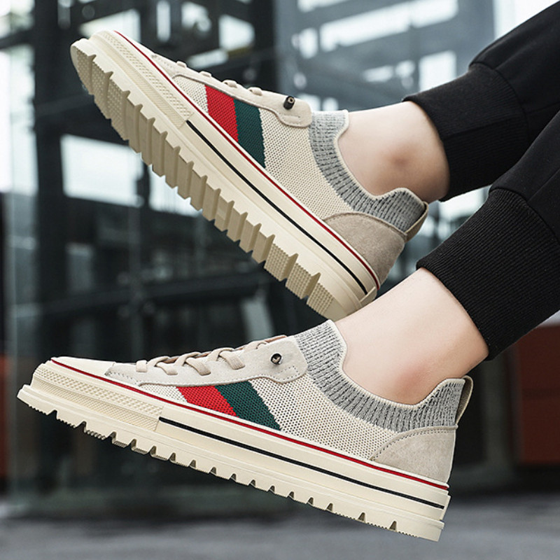 Suvised vabaajajalatsid Meeste võrgust ümmarguse peaga jalutustossud Hingavad erinevat värvi väljast kerged paksud tallad