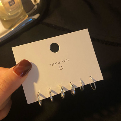 Uued Korea moodsad metallist armastuse südameringiga väikesed kõrvarõngad naistele trendi ripatsiga augustamiskõrvarõngaste komplekt, ehted