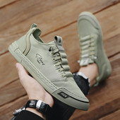 PARZIVAL Vīriešu ikdienas apavi Ledus zīda audekla apavi vīriešiem brīvā dabā Ērti sporta kurpes Neslīdoši plakanie kurpes Zapatillas Hombre