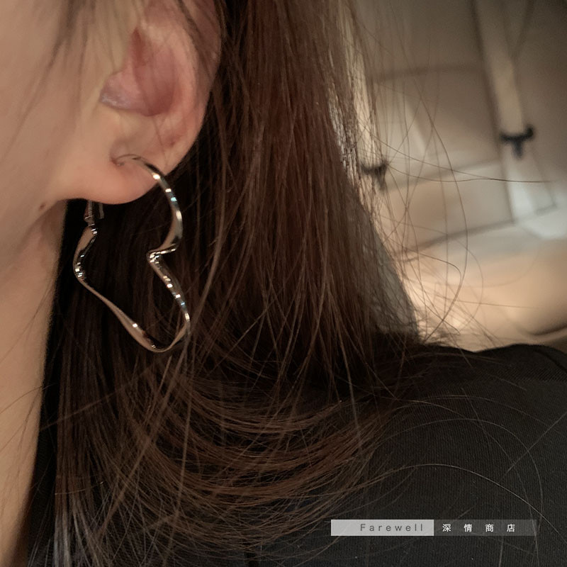 Moodsad Südamekõrvarõngad Punkehted Lahedatele Naistele Tüdrukutele Sõprus Kingitused Aksessuaarid