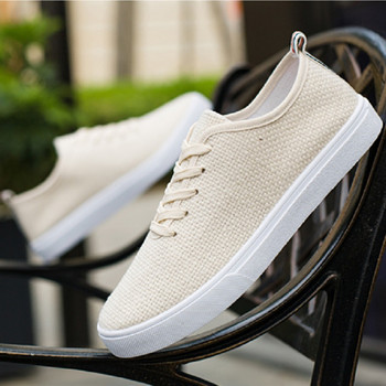 Cresfimix chaussures pour hommes ανδρική μόδα άνετα μπεζ κορδόνια παπούτσια ανδρικά αντιολισθητικά λευκά παπούτσια ανδρικά παπούτσια ελεύθερου χρόνου a5125