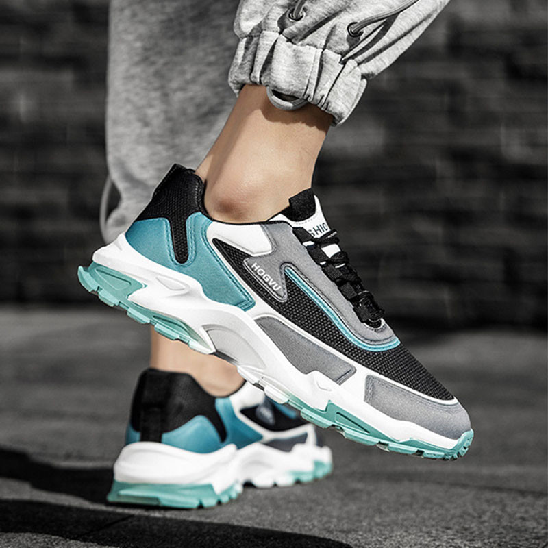 Luksusa 2023. gada elpojoši sporta apavi Daudzpusīgi ikdienas apavi Tīkla elpojoši vīriešu amortizējošie maratona skriešanas apavi