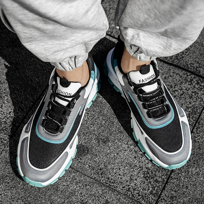 Luksusa 2023. gada elpojoši sporta apavi Daudzpusīgi ikdienas apavi Tīkla elpojoši vīriešu amortizējošie maratona skriešanas apavi