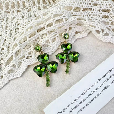 Uued asümmeetrilised vintage punakaspruuni kristallist geomeetrilised kõrvarõngad naistele Mood Korea temperament metallist kõrvarõngad naistele Ehted