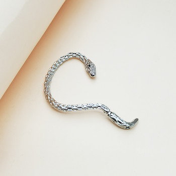 Реколта Snake Wrap Ear Hook Обеци от неръждаема стомана за жени Готически аксесоари Обеци с щипки Дамски модни обеци 2022 г.