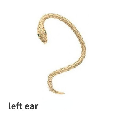 Vintage Snake Wrap Ear Hook Rozsdamentes acél fülbevaló nőknek gótikus kiegészítők Clip on Fülbevaló Női trendi fülbevaló 2022